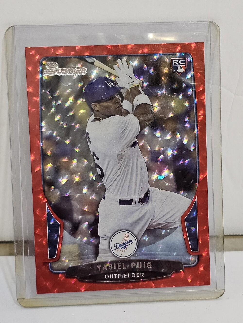 2013 Bowman Draft Picks & Prospects - Yasiel Puig #1 Red Ice /25 (RC) Rookie